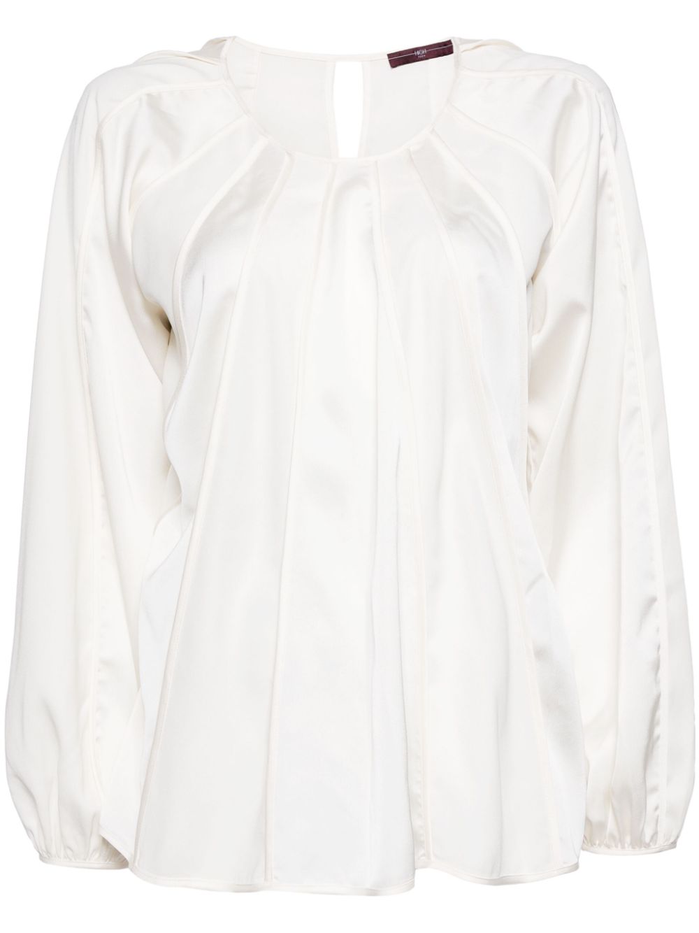 High inverted seam long-sleeves blouse - Neutrals von High