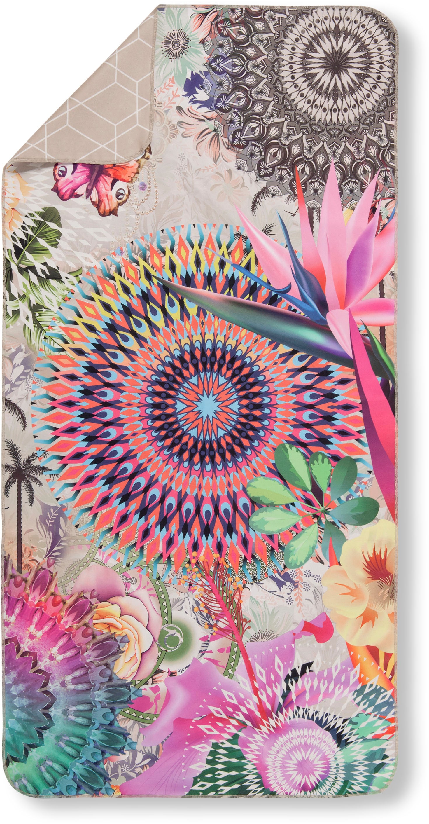 hip Reisehandtuch »Maelli«, (1 St., Strandtuch 75 x 180 cm), Mandala von Hip