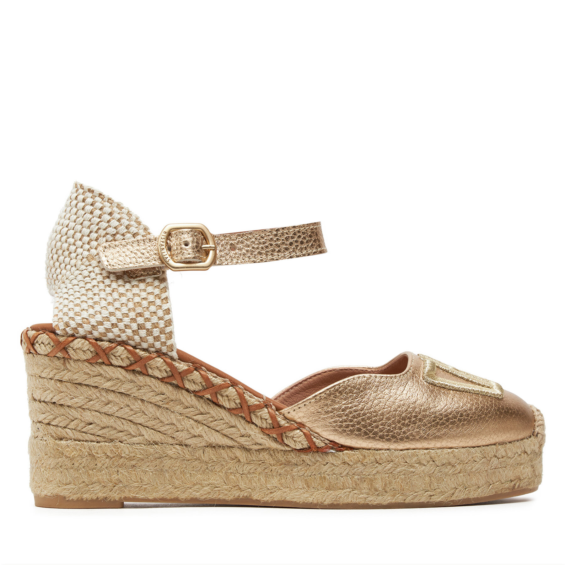 Espadrilles Hispanitas Boleromet-V24 HV243449 Goldfarben von Hispanitas