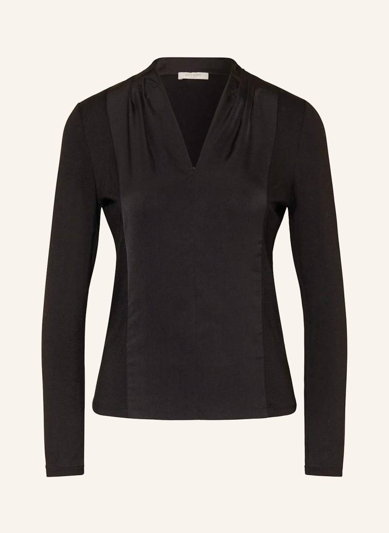 Hobbs Longsleeve Mel Im Materialmix schwarz von Hobbs