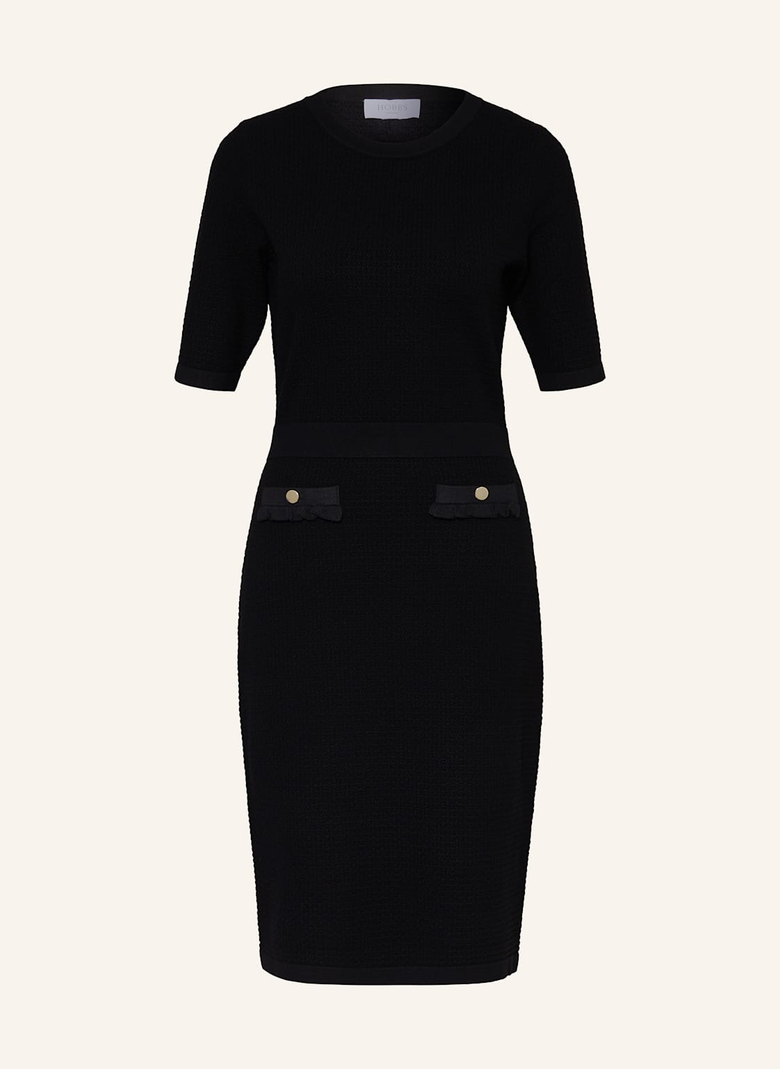 Hobbs Strickkleid Petra Mit 3/4-Arm schwarz Hobbs Strickkleid Petra Mit 3/4-Arm schwarz von Hobbs