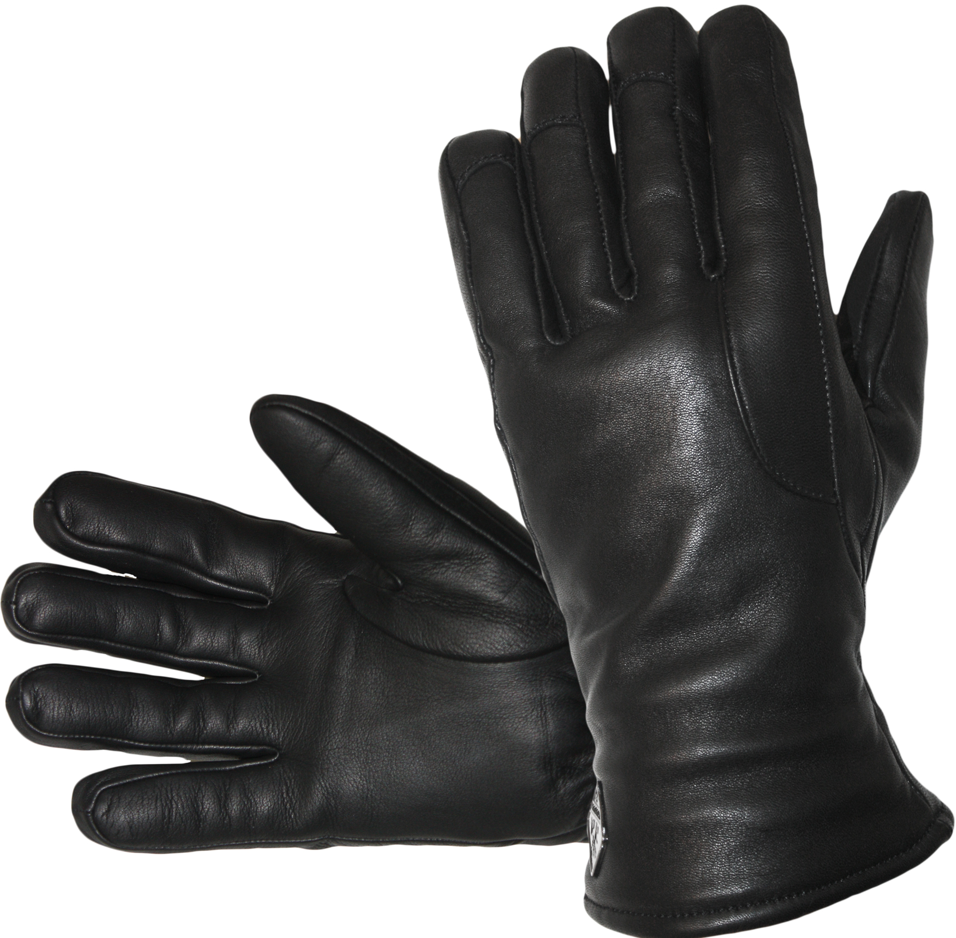 Wasserdichte Lederhandschuhe für Herren, mit Fleece Innenfutter, extra warm, schwarz von Hofler