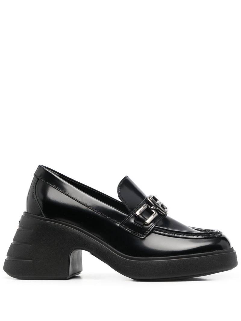 Hogan 70mm chunky leather loafers - Black von Hogan