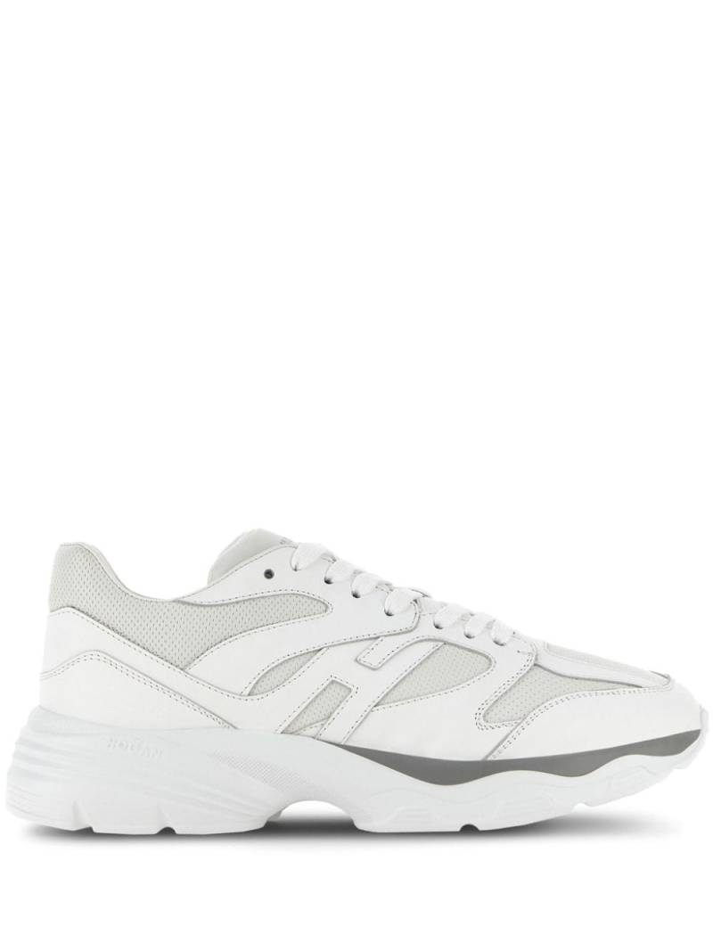 Hogan Allac panelled leather sneakers - Neutrals von Hogan