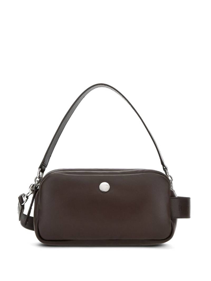 Hogan Doppia leather shoulder bag - Brown von Hogan