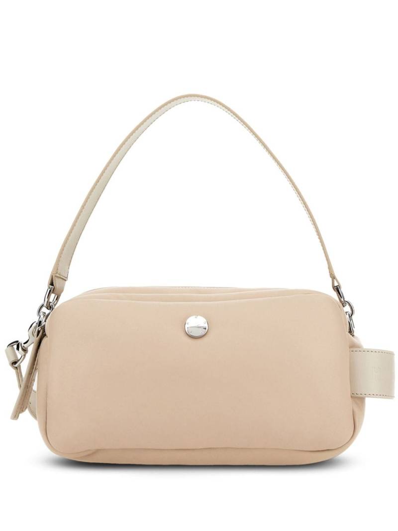 Hogan Doppia leather shoulder bag - Neutrals von Hogan