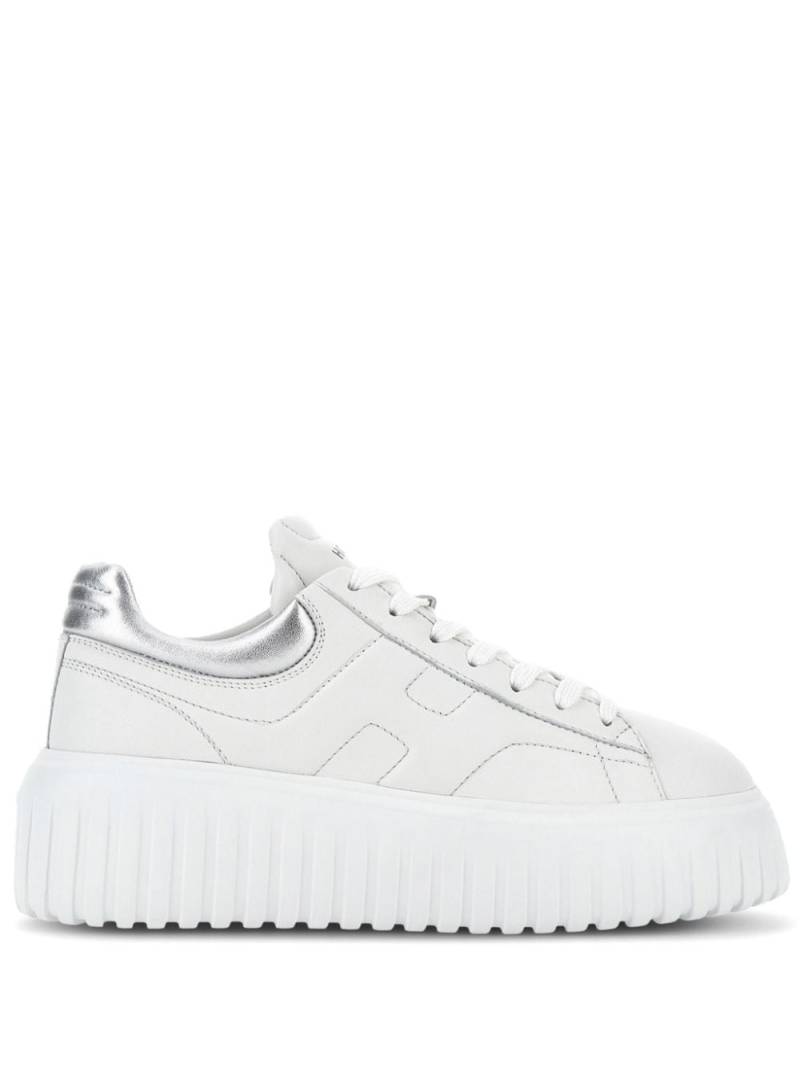 Hogan H-Stripes lace-up leather sneakers - White von Hogan