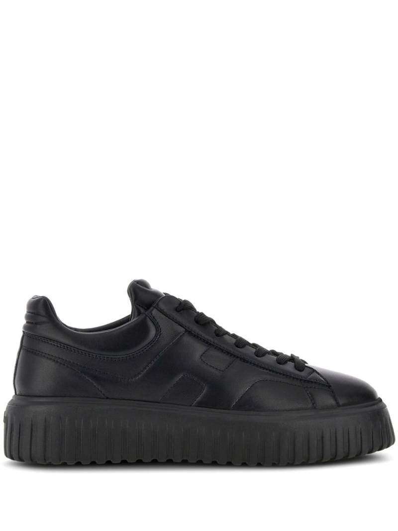 Hogan H-Stripes leather sneakers - Black von Hogan