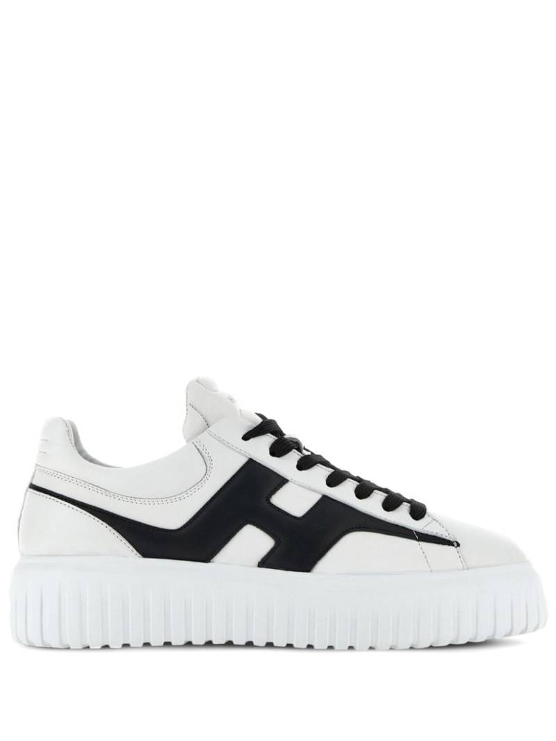 Hogan H-Stripes leather sneakers - Neutrals von Hogan