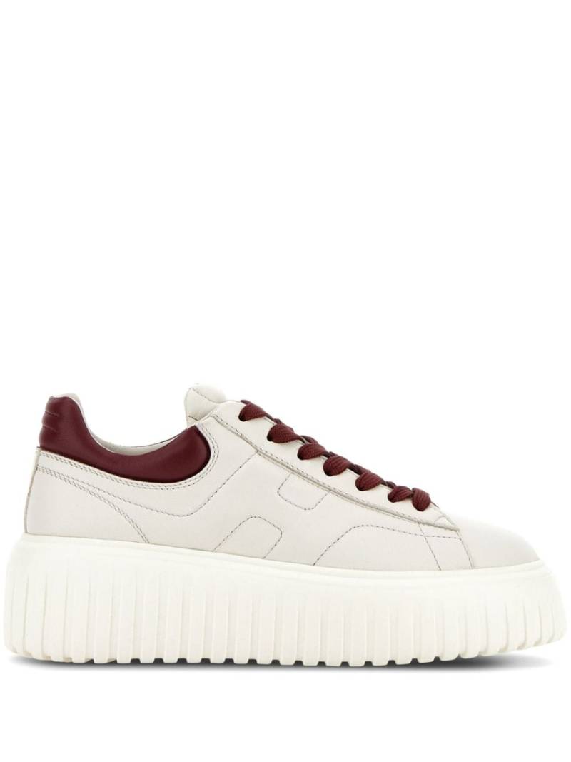 Hogan H-Stripes leather sneakers - White von Hogan