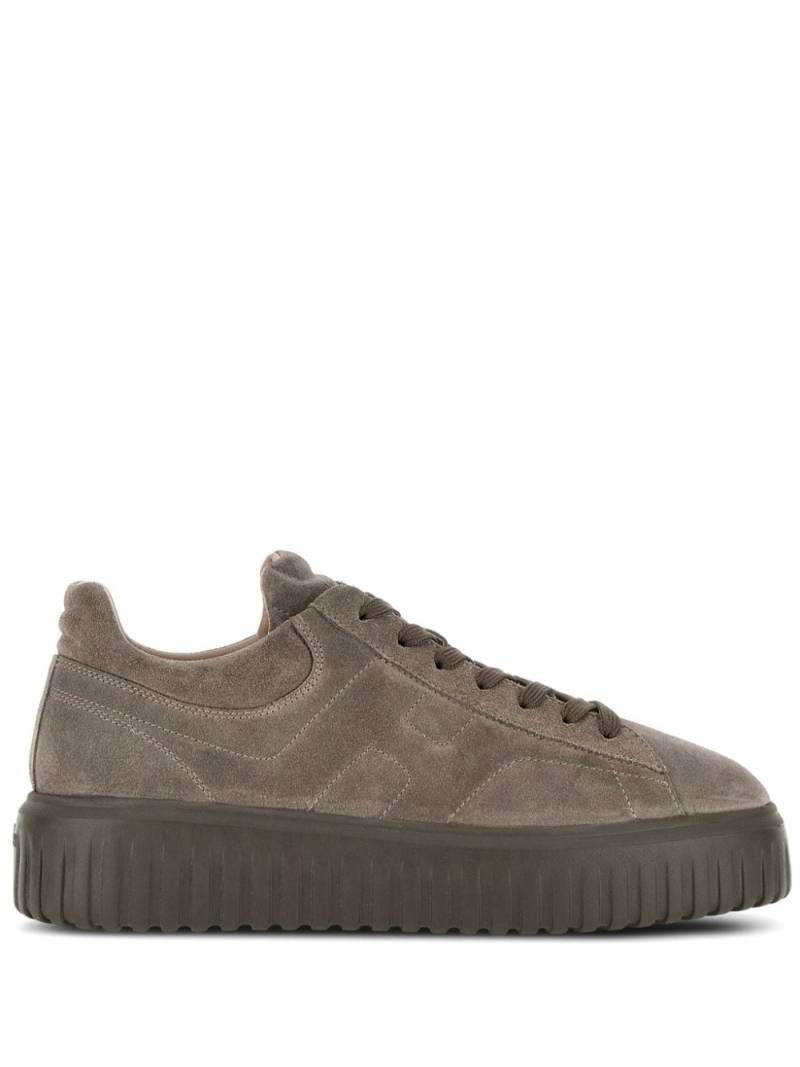 Hogan H-Stripes suede sneakers - Neutrals von Hogan