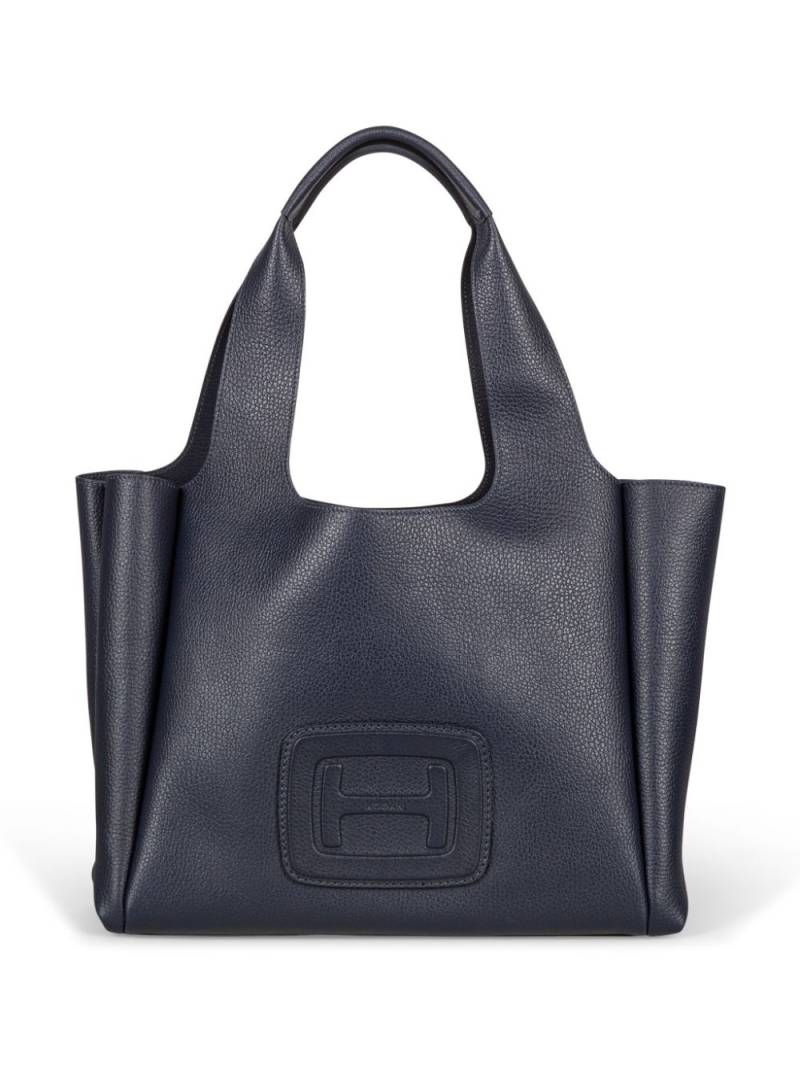 Hogan H-bag leather tote bag - Blue von Hogan