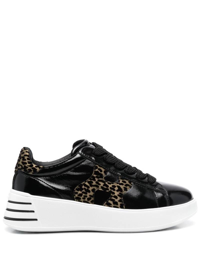 Hogan H483 55mm leopard-print sneakers - Black von Hogan