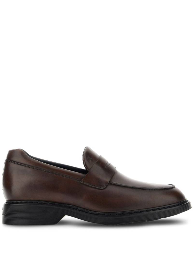 Hogan H576 leather loafers - Brown von Hogan