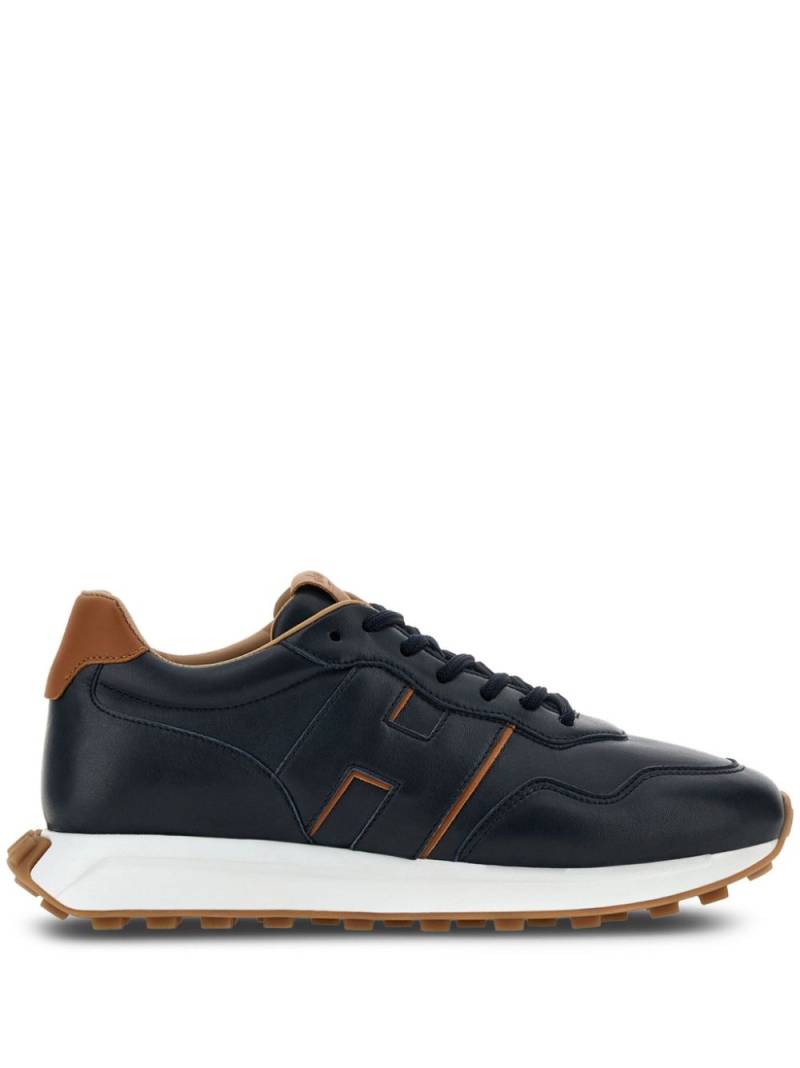 Hogan H601 leather lace-up sneakers - Black von Hogan