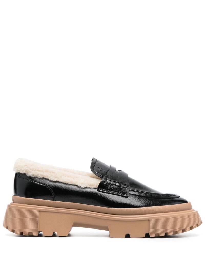 Hogan H629 chunky-soled loafers - Black von Hogan