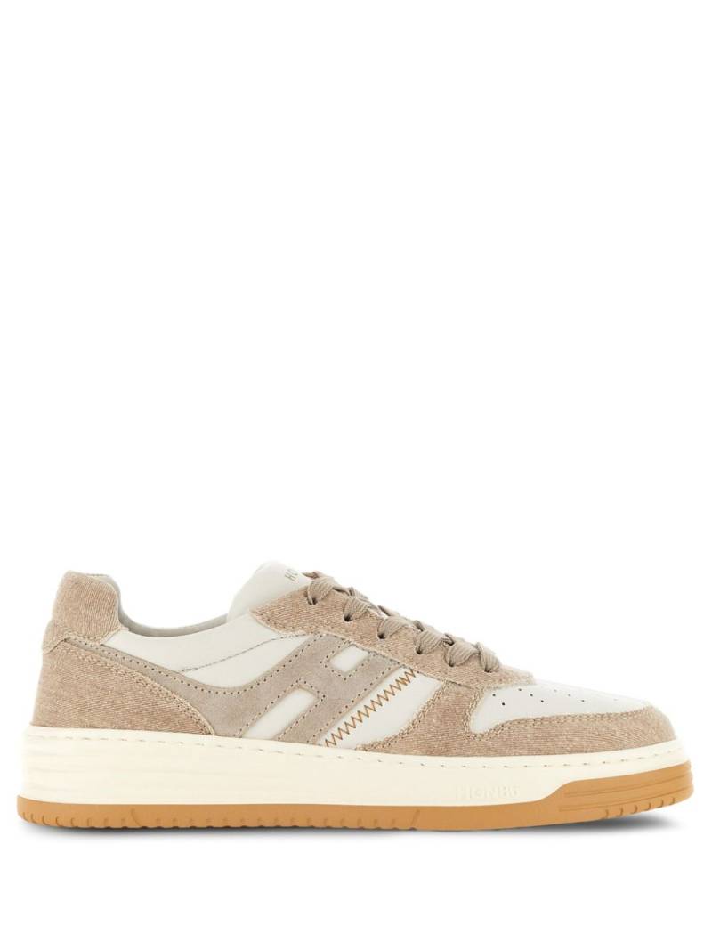 Hogan H630 lace-up leather sneakers - Neutrals von Hogan