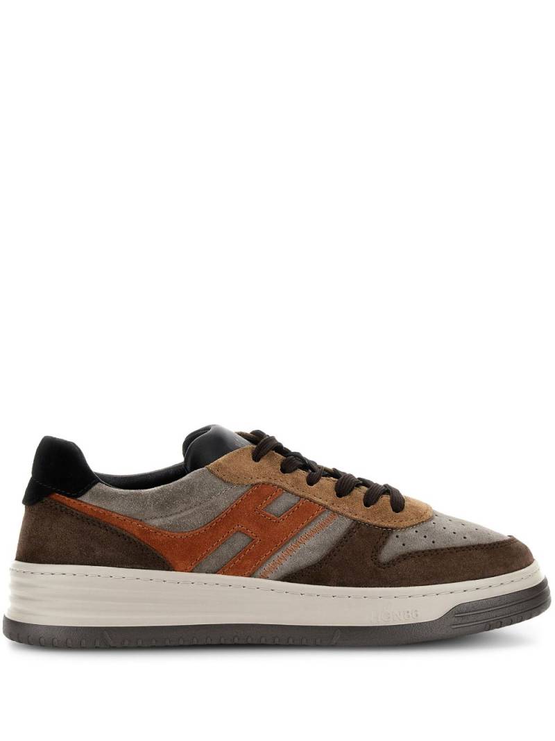 Hogan H630 panelled low-top sneakers - Brown von Hogan