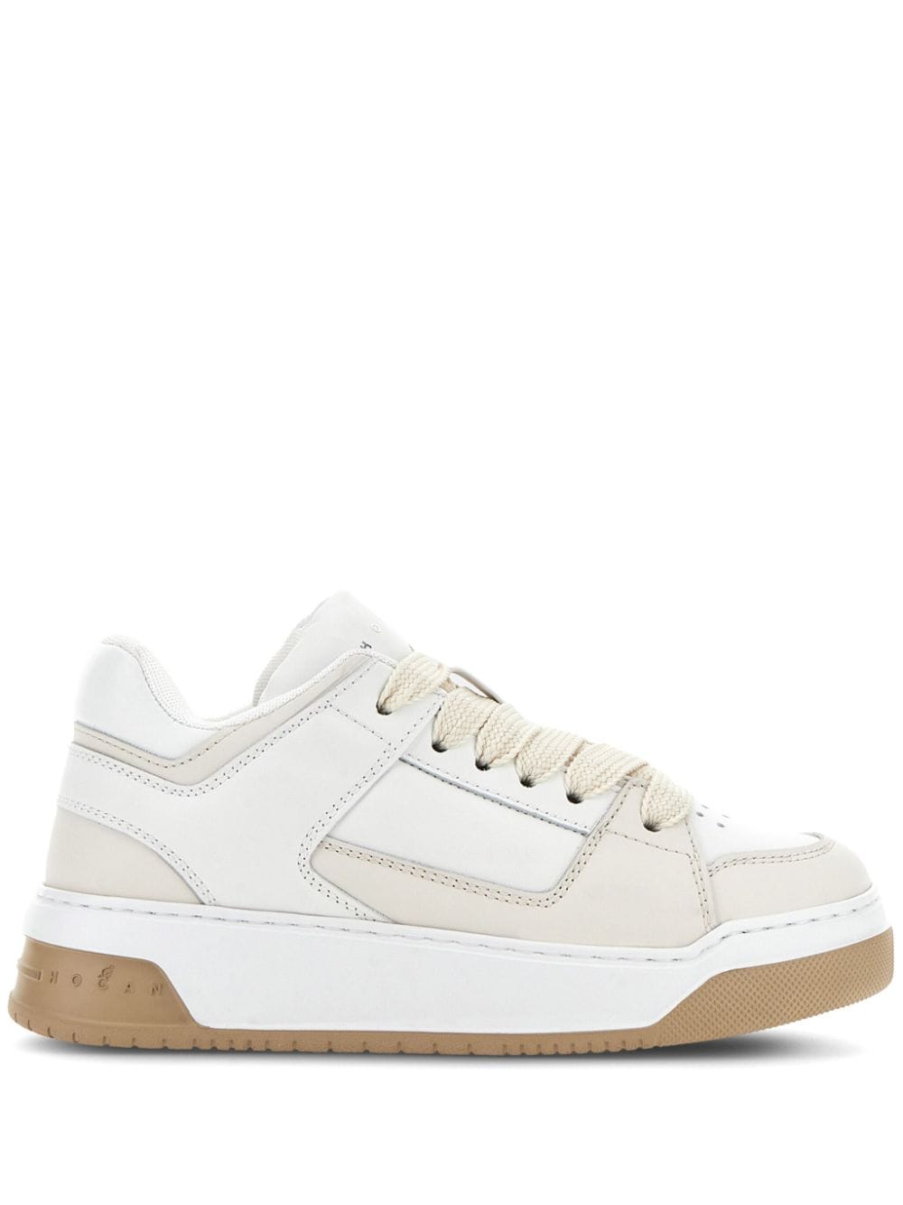 Hogan H667 lace-up leather sneakers - Neutrals von Hogan