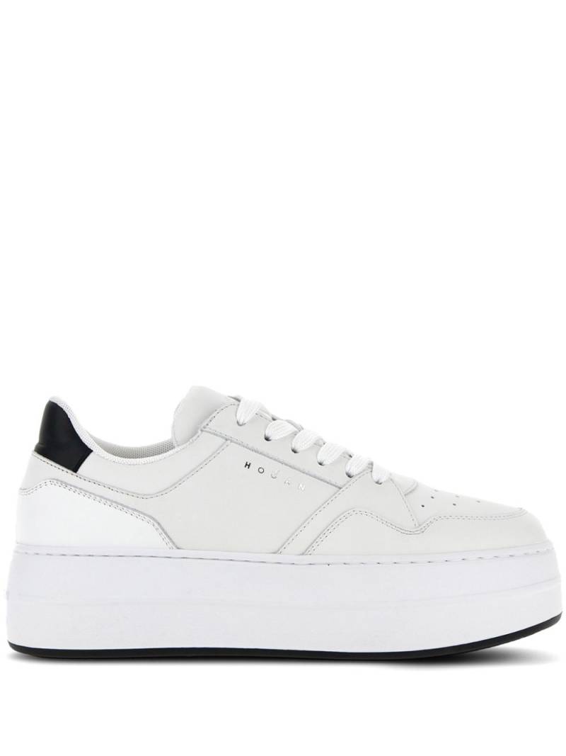 Hogan H670 flatform leather sneakers - White von Hogan