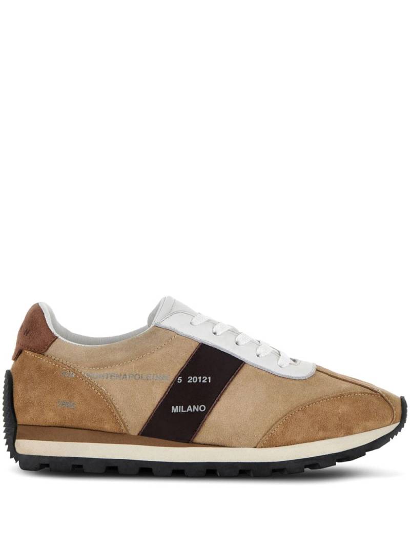 Hogan H671 panelled suede sneakers - Neutrals von Hogan