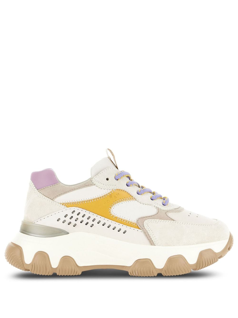 Hogan Hyperactive panelled suede sneakers - Neutrals von Hogan