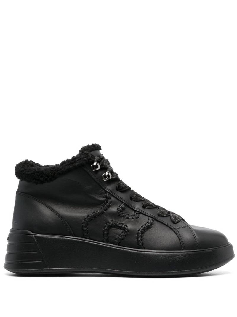 Hogan Rebel hi-top leather sneakers - Black von Hogan