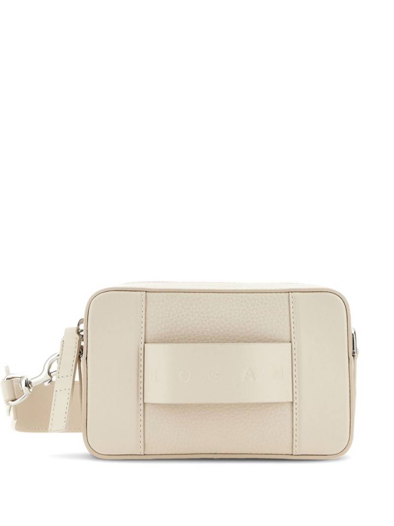 Hogan Script mini leather bag - Neutrals von Hogan