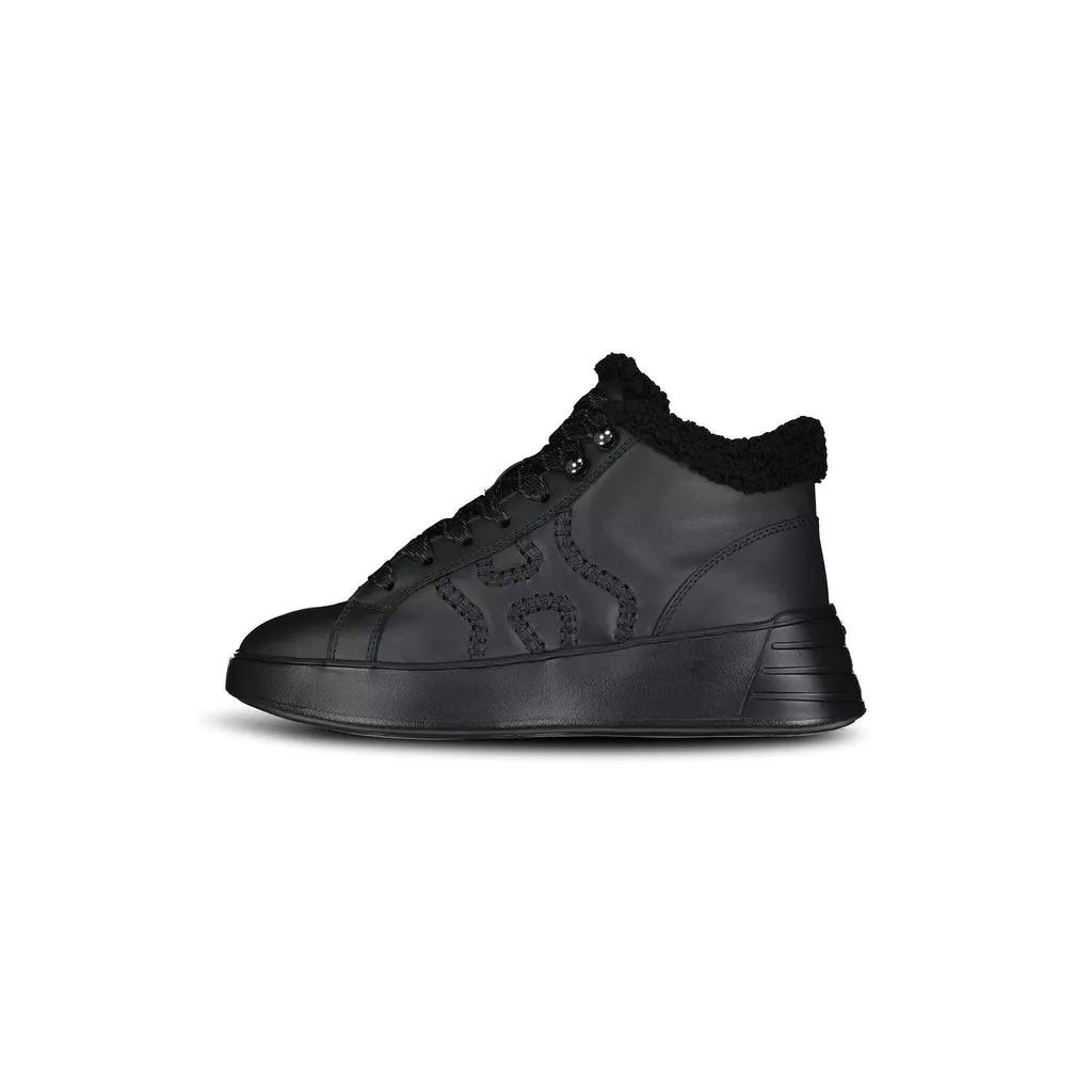 Hogan Sneakers - Gefütterte Sneakers Rebel aus Leder - Gr. 38 (EU) - in Schwarz - für Damen von Hogan