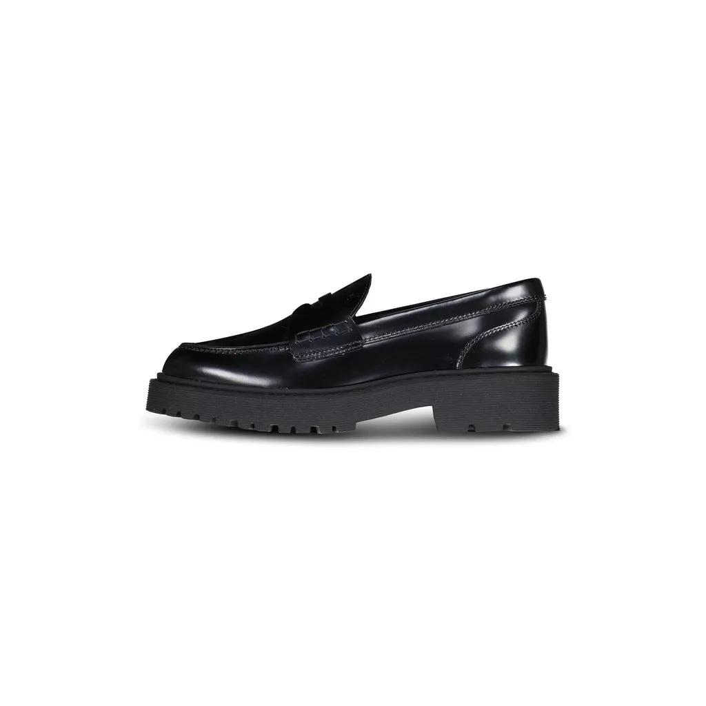 Hogan Sneakers - Penny Loafer aus glänzendem Leder 48103797948762 - Gr. 36 (EU) - in Schwarz - für Damen von Hogan