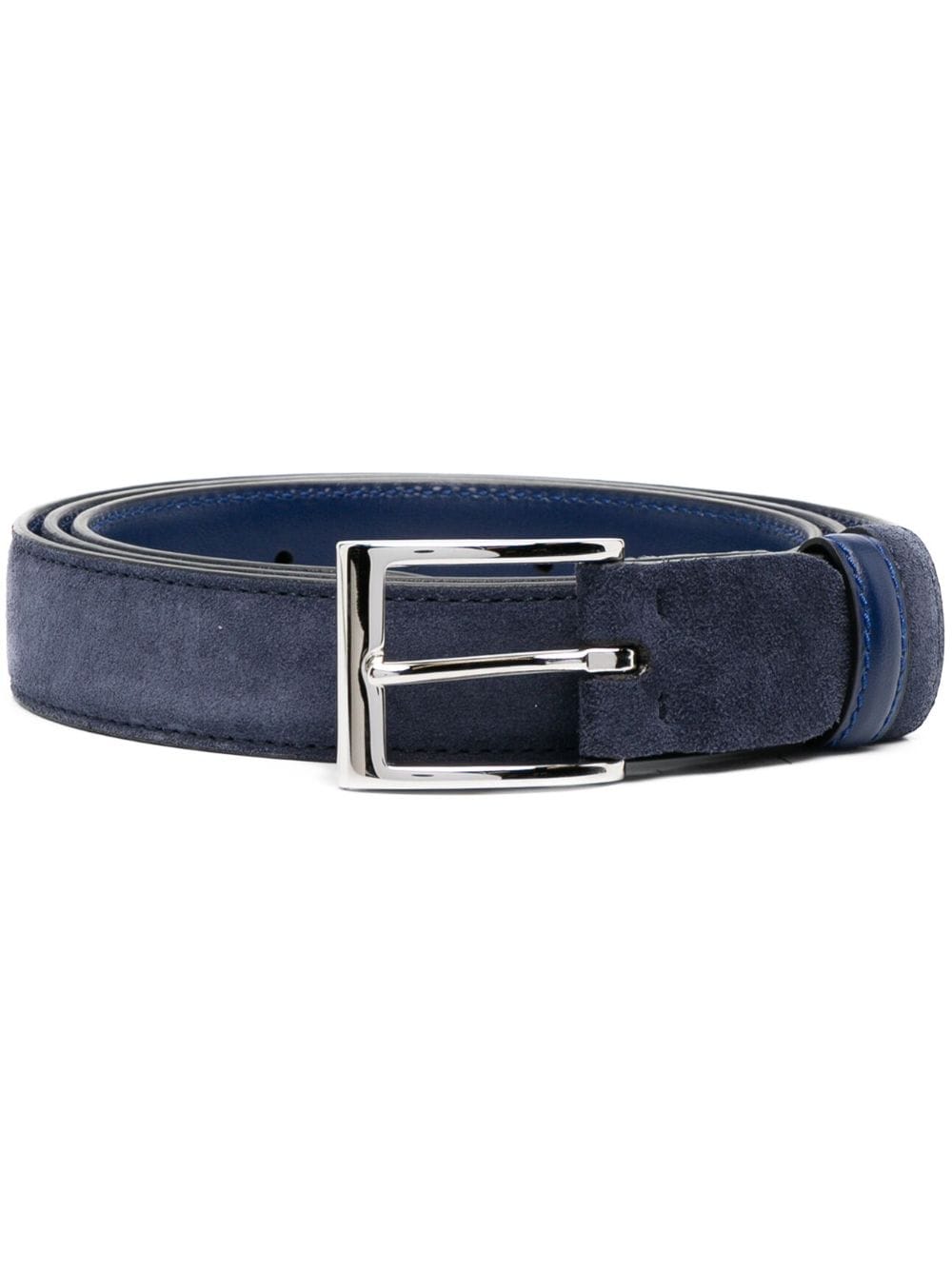 Hogan buckle-fastening suede belt - Blue von Hogan