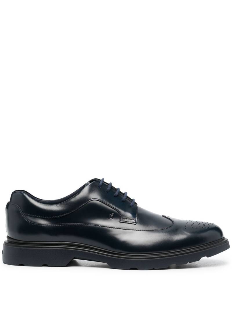 Hogan calf leather lace-up brogues - Blue von Hogan