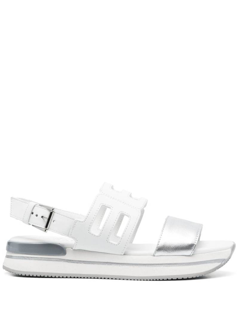 Hogan cut-out detail flat sandals - White von Hogan