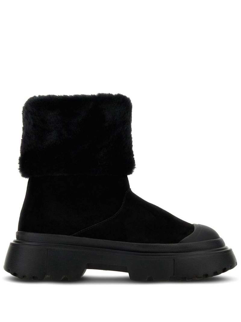 Hogan faux-fur suede boots - Black von Hogan