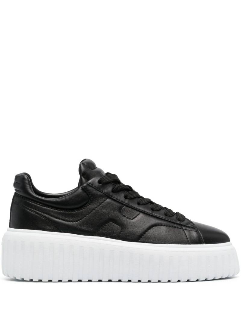 Hogan flatform lace-up sneakers - Black von Hogan