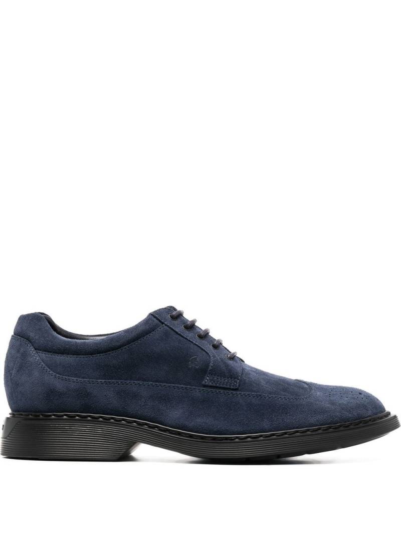 Hogan lace-up suede brogues - Blue von Hogan