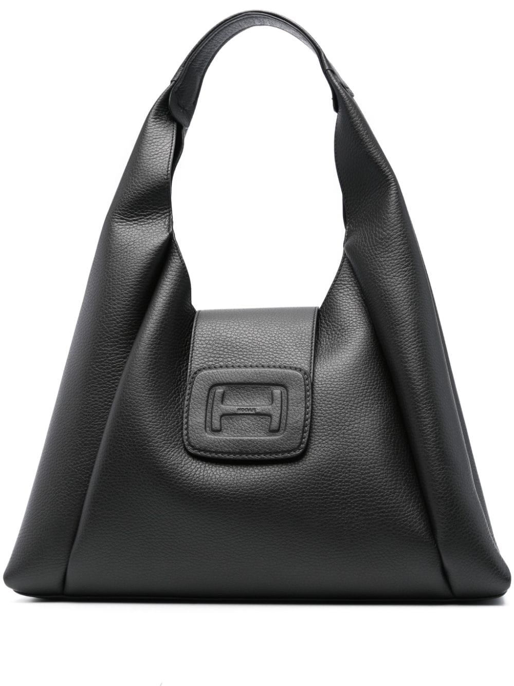 Hogan logo-patch leather shoulder bag - Black von Hogan