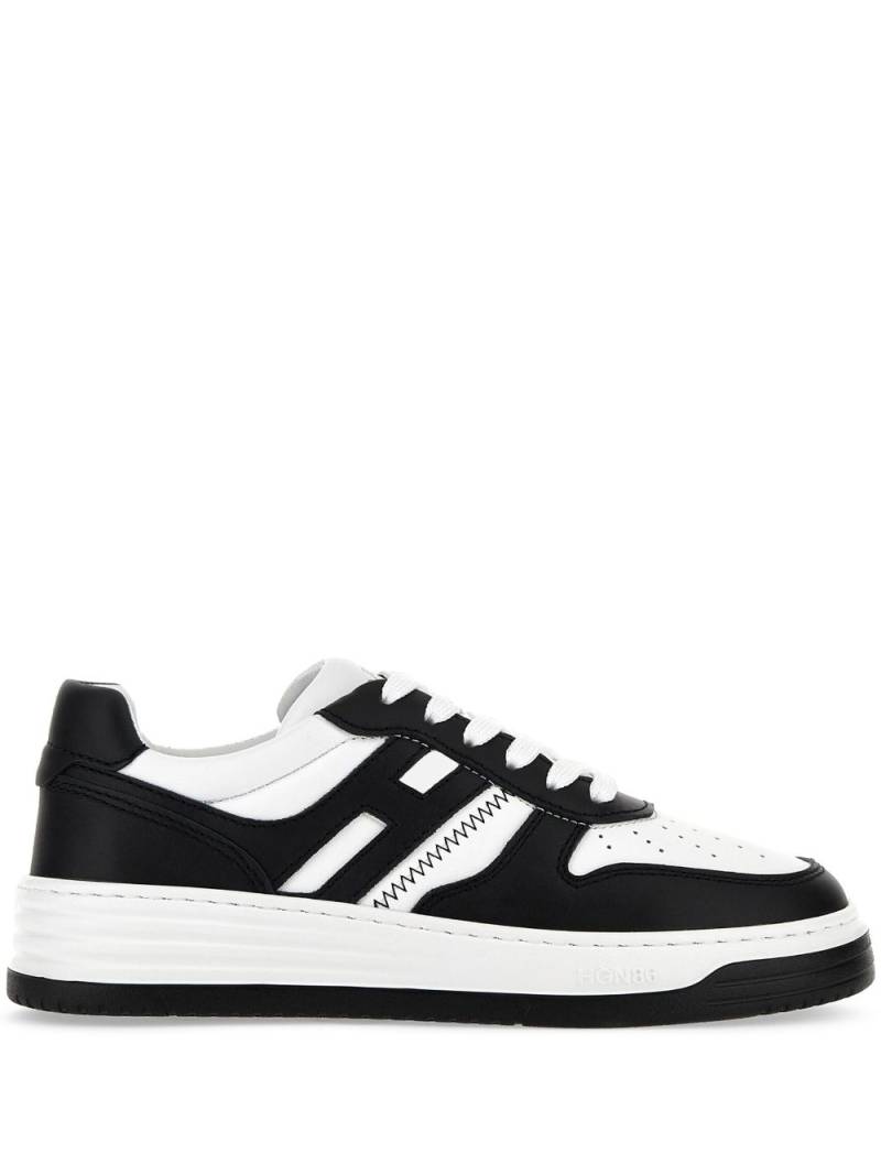 Hogan panelled-design leather sneakers - Black von Hogan