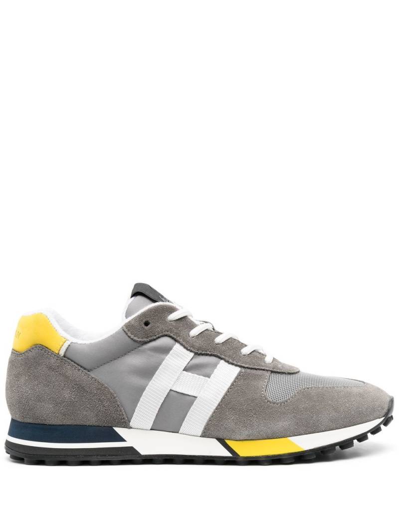 Hogan panelled suede sneakers - Grey von Hogan