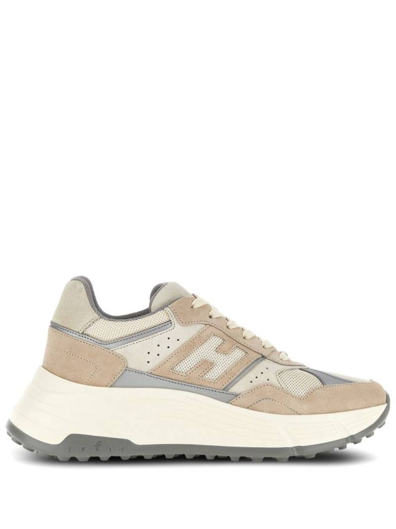 Hogan panelled suede sneakers - Neutrals von Hogan