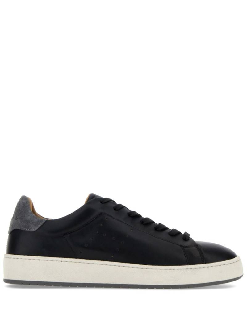 Hogan perforated side logo leather sneakers - Black von Hogan