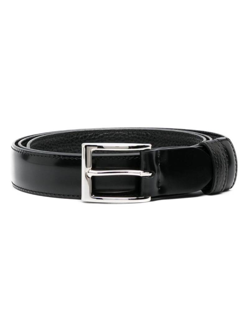 Hogan polished-finish leather belt - Black von Hogan