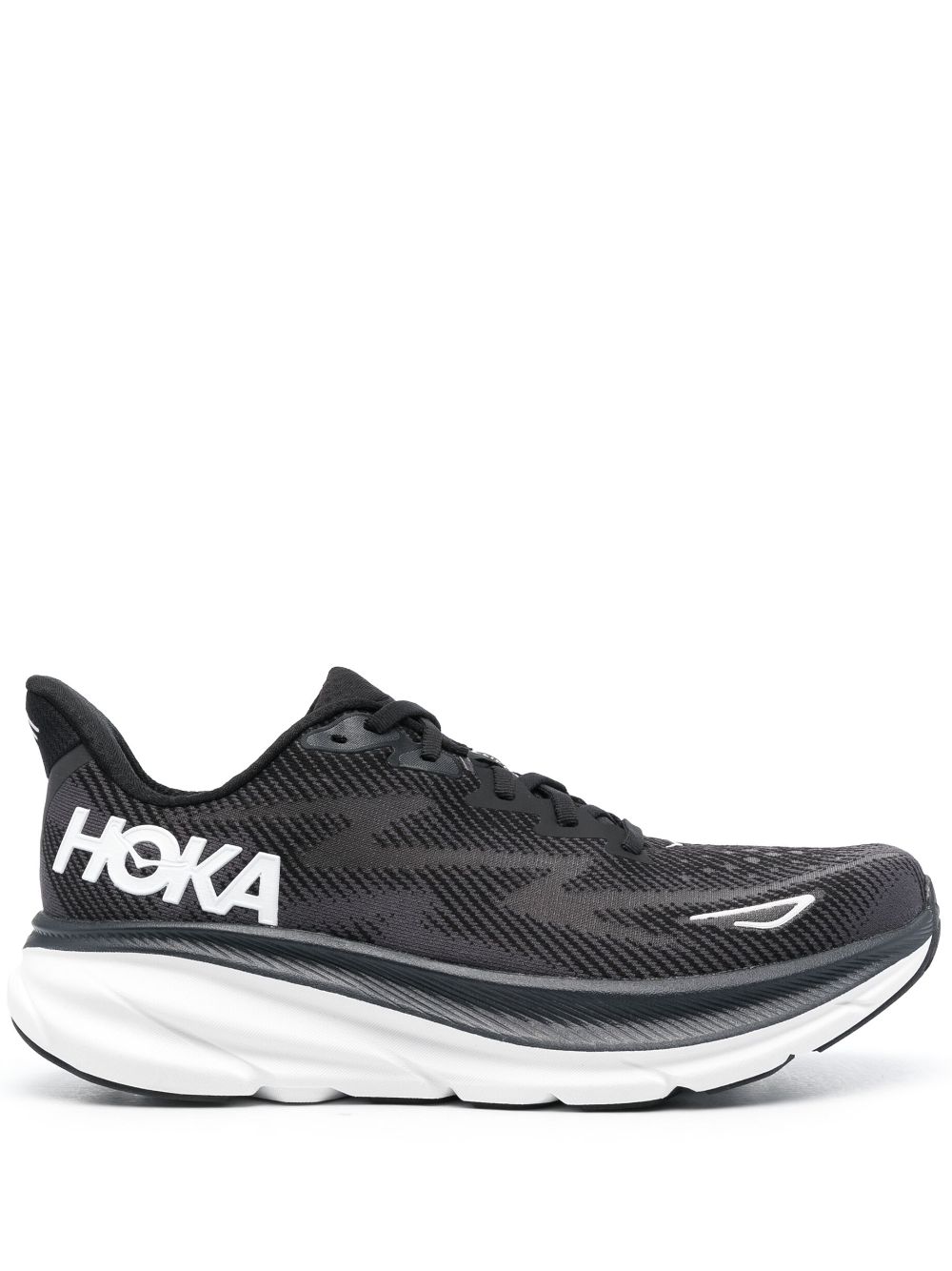 HOKA Clifton 9 lace-up sneakers - Black von HOKA