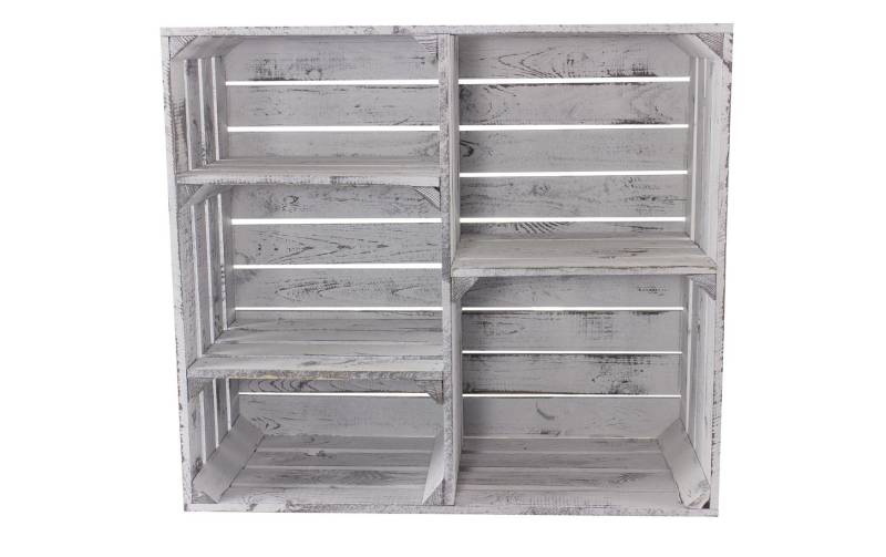 Holz Zollhaus Regal »Vintage Shabby, Weiss, 77 x 68 cm« von Holz Zollhaus