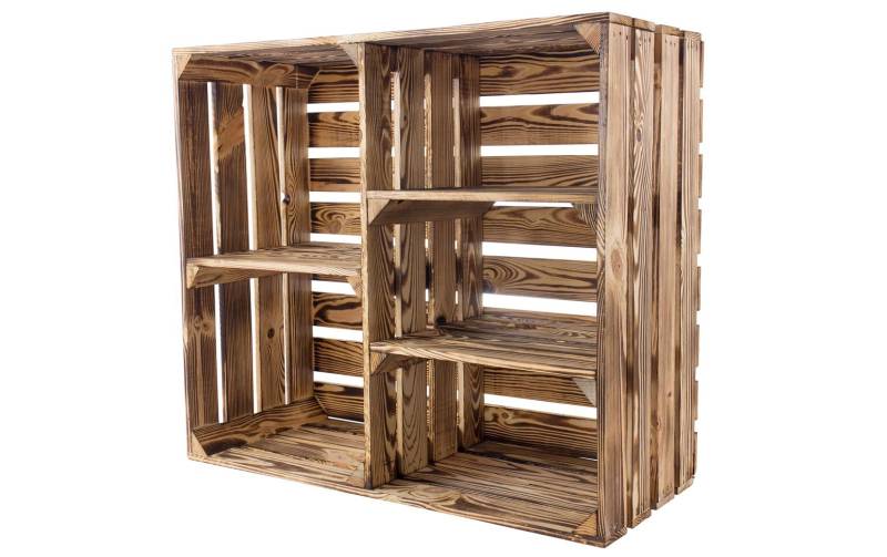 Holz Zollhaus Regal »Vintage geflammt 77 x 68 cm« von Holz Zollhaus