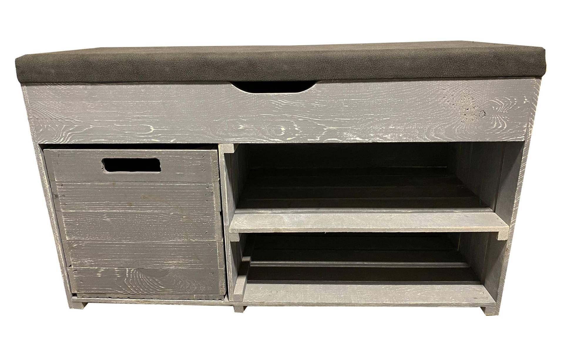 Holz Zollhaus Regal »mit Bank und Ablage, Vintage Grau, 90 x 55 cm« Holz Zollhaus Regal »mit Bank und Ablage, Vintage Grau, 90 x 55 cm« von Holz Zollhaus