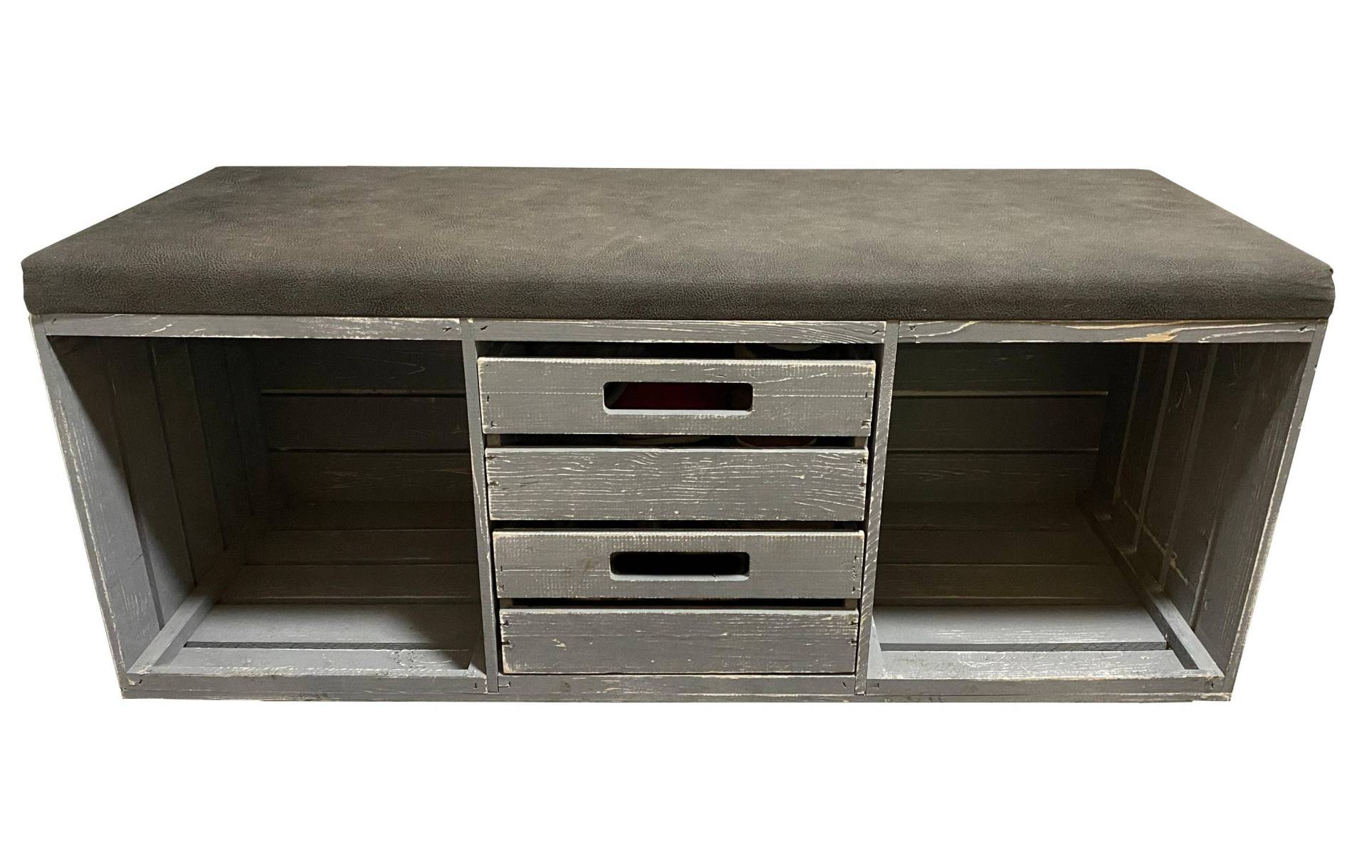 Holz Zollhaus Regal »mit Bank und Schubladen, Vintage Grau, 90 x 55 cm« Holz Zollhaus Regal »mit Bank und Schubladen, Vintage Grau, 90 x 55 cm« von Holz Zollhaus