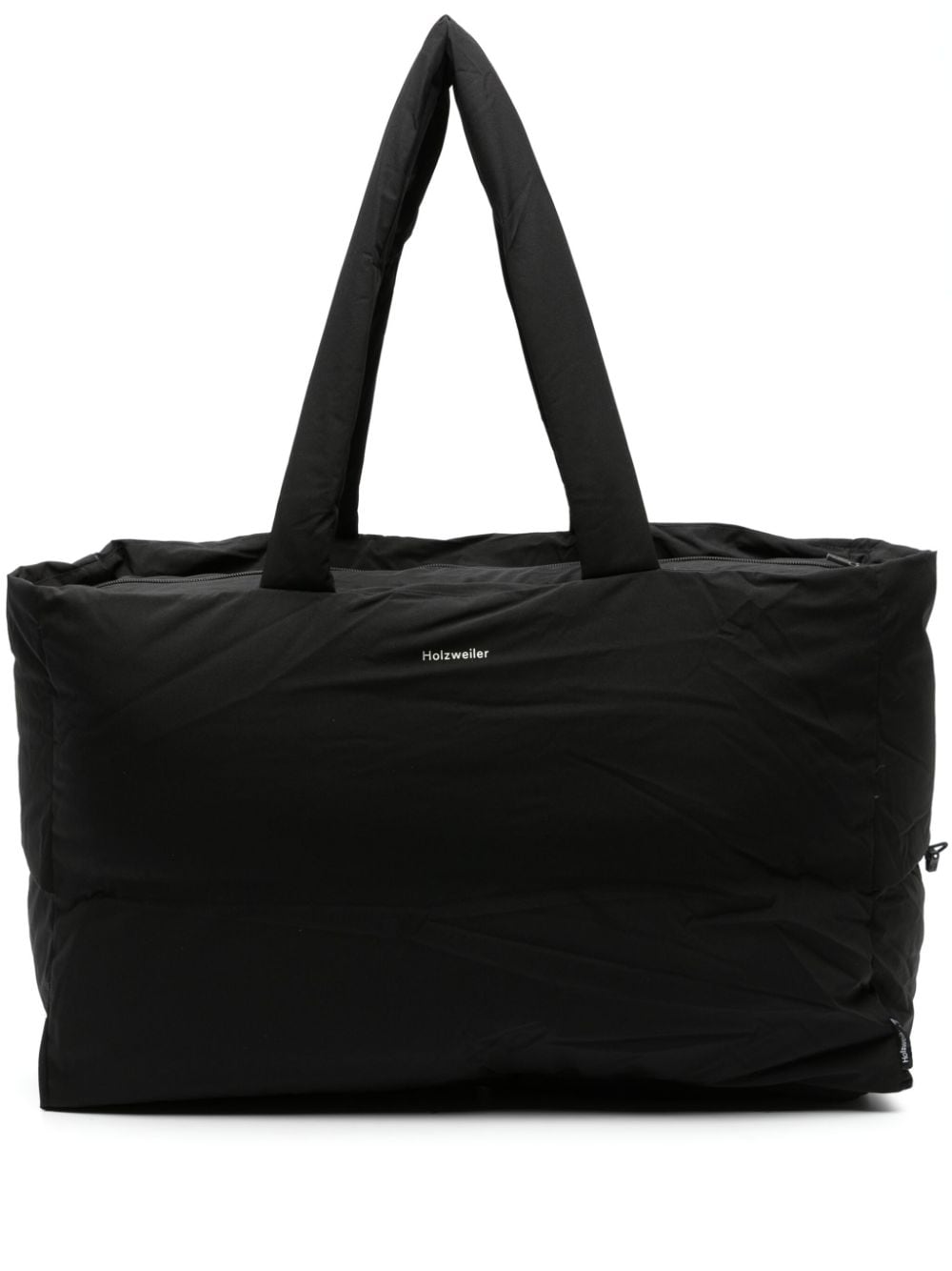 Holzweiler Matterhorn logo-print padded holdall - Black von Holzweiler