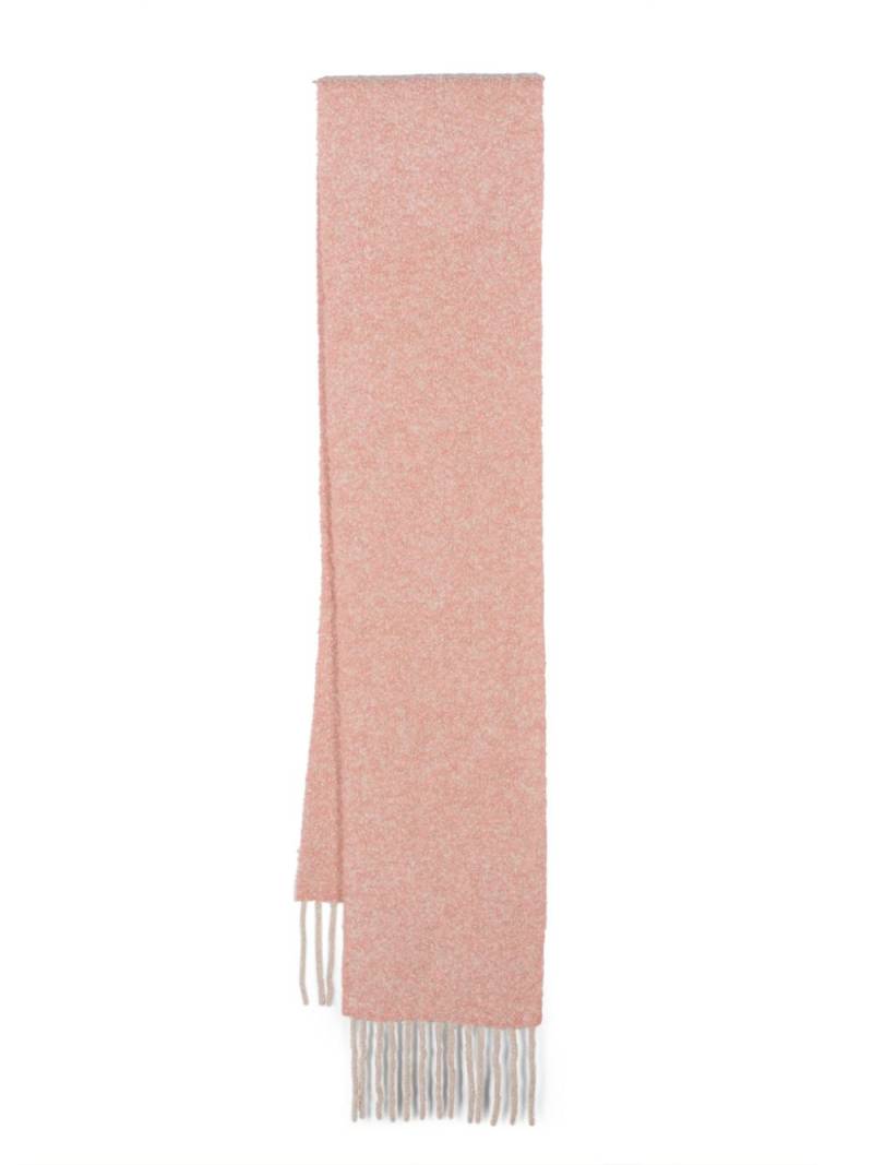 Holzweiler Vinica fringed bouclé scarf - Pink von Holzweiler