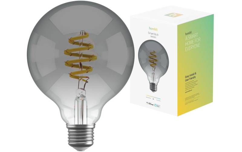 Hombli LED-Leuchtmittel »Smart Filament Bulb E27 Smokey Globe«, E27, 1 St., Kaltweiss-Neutralweiss-Tageslichtweiss-Warmweiss von Hombli